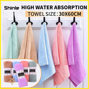 1Piece Coral fleece Towel Super Absorbent Hand Towel Gift Set 30 x 60cm