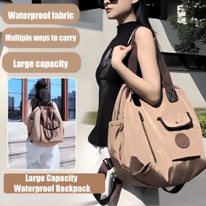 Multicarry Large Capacity Waterproof Backpack Versatile Fashion Shoulder Backpack Casual Commuter Bag 大容量百搭双肩包