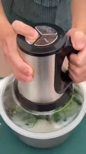 3L Stainless Steel Electric Food Chopper Meat Grinder Machine Mixer Food Chopper Meat Chopper Pengisar daging