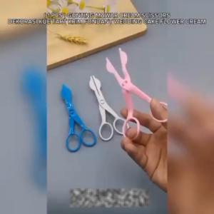 ( 1 PCS ) GUNTING MAWAR CREAM SCISSORS DEKORASI KUE TART KRIM FONDANT WEDDING CAKE FLOWER CREAM