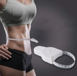 Băng Đo Kỹ Thuật Số Có Thể Thu Vào Vỏ ABS Màu Trắng Băng Sợi Thủy Tinh PVC Thước Đo Kính Thiên Văn Tự Động Để Đo Chu Vi Cánh Tay Eo