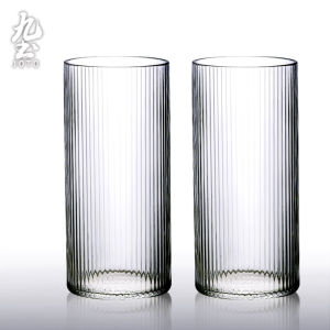 JOTO | Heat-resistant Striped Water Glass