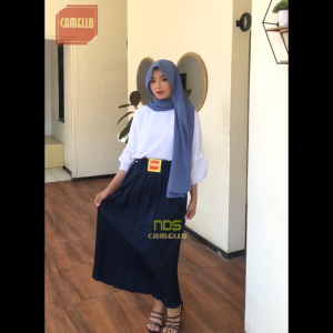 ROK REMPEL PANJANG SEKOLAH SMP SMA ABU BIRU HITAM PUTIH COKLAT PRAMUKA