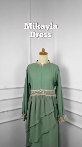 GAMIS WANITA BUSUI MIKAYLA DRESS CERUTY BABYDOLL SIZE M L XL Dress Remaja Terbaru Lebaran 2023 Viral