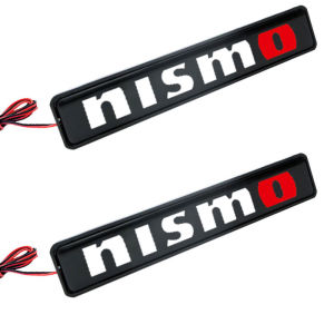 LED Front Hood Grille Emblem Badge Decorative Car Light for Nismo Nissan Juke Tiida Teana GTR 350Z 370Z 240SX Fairlady Skyline