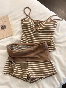 V.C.I | Striped Padded Comfortable Womens Sleepwear Set