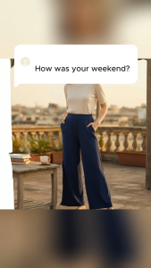 High Waist Palazzo Pants L-2XL Loose Fit Hanna Baggy for Women Daily Casual OOTD