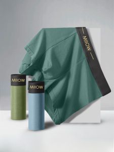 MiiOW | Quần lót nam Modal Catman 7A kháng khuẩn thoáng khí thoải mái cạp vừa quần lót liền mạch màu trơn đơn giản mùa thu