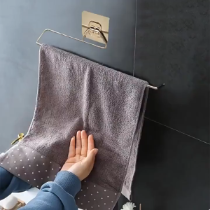 MS GANTUNGAN TEMPEL UNTUK HANDUK DAN LAP TISU ROLL GULUNG BAHAN STAINLESS STEEL