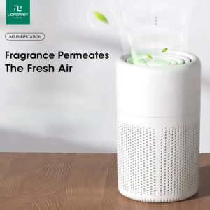 LORDWEY Desktop Air Purifier HEPA Filtered Air Purified Air with Fragrance Negative Ion Purifier with Aromatherapy Function