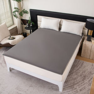 ผ้าคลุมที่นอนยางพาราแบบครอบเต็มพร้อมซิปหนา สำหรับนักเรียน ผ้าฝ้ายผสมโพลีเอสเตอร์ ผลิตจากจีนแผ่นดินใหญ่