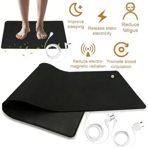 Grounding Mat Earth Connected for Energy & Pain Relief Conductive Pad with Grounding Cord Wellness Recovery Indoor Yoga Mats