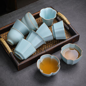 Crackled Junware Vintage Tea Cup