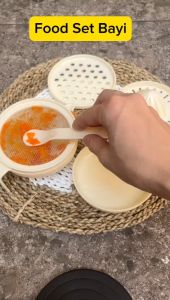 Baby Food Maker Alat Pembuat Makanan MPASI Bayi 7in1 Baby Food Making Set Penghalus Makanan Bayi Mangkok Tempat Pembuat Makanan Bayi R-52