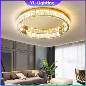 K9 Crystal Ceiling Chandelier for Living Dining Room Kitchen circle Led Light Lustre Indoor Lighting