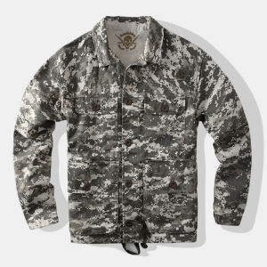 yzgf | Multi-Pocket Workwear Camouflage Jacket Retro Outdoor Loose Fit