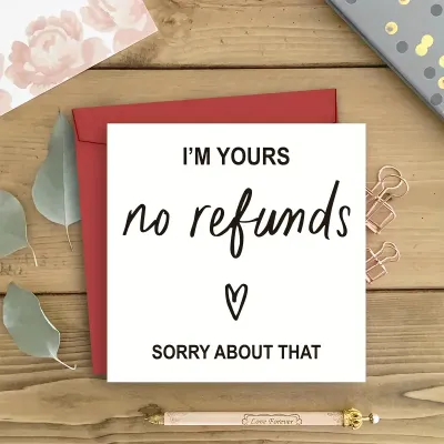 1 Pc Funny Anniversary Card For HimPersonalised Birthday Card with Envelopes Humorous Anniversary Card For Boyfriend Girlfriend