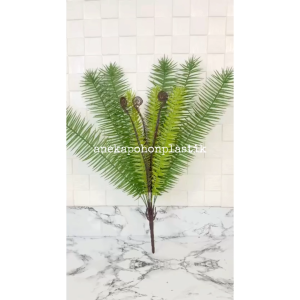 Daun Artificial Daun Imitasi Daun Pakis Hutan X12 Latex Dekorasi Rumah Dekorasi Ruang Tamu