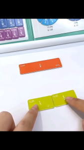 Geetoy Magnetic Fraction Math Book Arithmetic Tiles Circles Enlightenment Educatinal Toys for Kids
