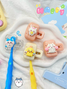 เคสป้องกันหัวแปรงสีฟันแบบพกพาสำหรับใช้ในบ้านและตากอากาศ ป้องกันฝุ่น ดีไซน์การ์ตูน กล่องเก็บของสำหรับใช้ในชีวิตประจำวัน