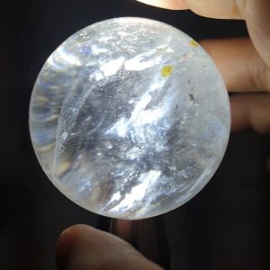 Natural White Hematoid Crystal Ball/天然白胶花水晶球/彩虹白水晶球胶花共生水晶球