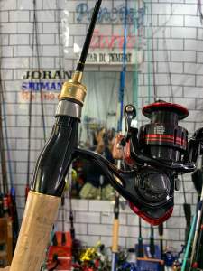 Joran lentur 168cm set Reel mebius 3000