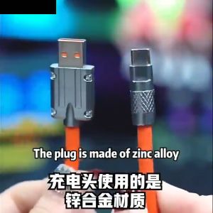 MOCHO 120W 6A Super Fast Charge Type C Kabel Silikon Cair Pengisian Super Cepat/Kabel Data