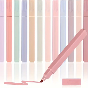 12/20 Colors Aesthetic Highlighters Set – No Bleed Soft Tip Markers in Cute Assorted Colors – Perfect for Students Journals