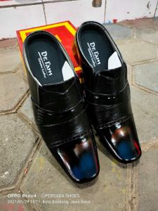 SEPATU SANDAL BUSTONG KULIT PRIA DR. IAM B. 6039 PUTIH ( PRODUKSI SENDIRI )