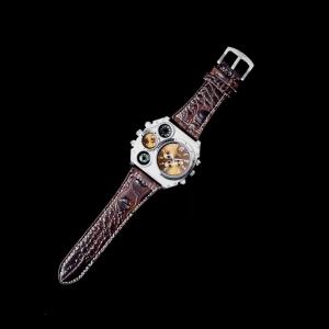 OULM | Oulm Unique Designer Brand Male Sports Watch Multiple Time Zone Quartz Watches Big Dial Casual Wristwatch Mens Military Watch