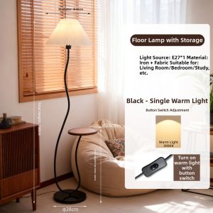SHIGUANGSUIDAO | Vintage Style Floor Lamp Shelf Included Luxurious Ambience