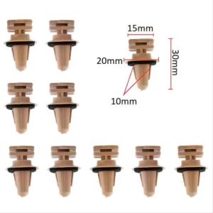 Set 10 đinh tán nhựa 10mm cho cửa xe hơi BMW - Chốt vít nở nút gài thay thế cho ô tô