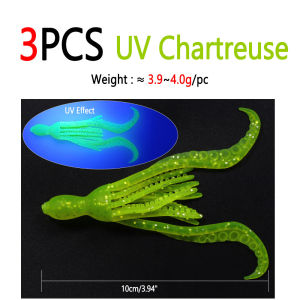 3 CÁI 10cm Mồi Câu Mực Bạch Tuộc Mềm Chất Liệu TPR Câu Cá Nước Mặn Mồi Giả Cho Biển Đại Dương Hồ Suối Câu Cá Trên Đá Dụng Cụ Câu Cá