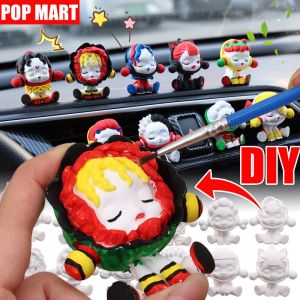 2Sets POP Mart Gypsum Doll DIY Color Pigment Car Gypsum Aromatherapy Anime Doll Car Perfume Ornaments Dashboard Center Console Decoration Purifying Air Car Accessories