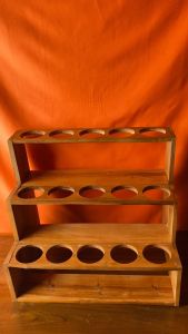 RAK KAYU TEMPAT BOTOL 3 SUSUN