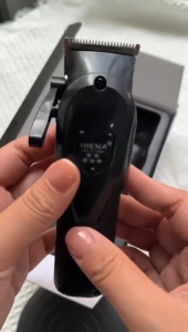 HIENA HYN-228 Professional Hair Clipper | Adjustable Cordless Trimmer for Men | USB Rechargeable LED Display Low Noise Barber Machine