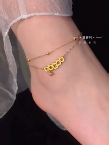 GELANG TITANIUM WANITA TERBARU MODEL KOIN DUA LAYER