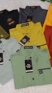 R012 Koko Kurta Anak Laki Laki Hijau Army Polos Lengan Pendek usia 2-10 Tahun Atasan Muslim Anak
