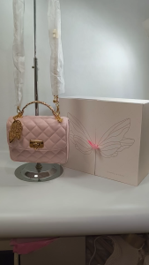 Charles & Keith 520 Day Quilted Box Top Handle Bag w/ Gift Box