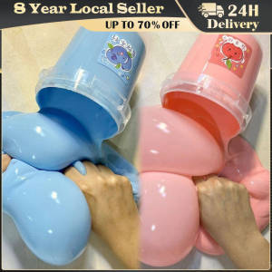 500ml Salamander Sludge Toy Handmade Crystal Mud DIY Stress Relief Toy Soft Putty Slimes Crystal Mud Fidget Toys for Family Kids Cotton Candy Cloud Slime Solid Color Swirl Scented Clay Toy Funny Fluffy Slime Supplies Toys Stress Reliever Toy Kid
