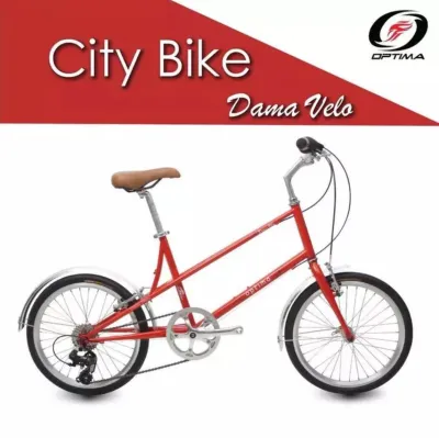 จักรยาน มินิเวโล Optima รุ่น Dama velo ล้อ 20 นิ้ว เฟรมโครโมลี่ ชิมาโน่ tourney 7 สปีด น้ำหนัก 11.5 กิโลกรัม
