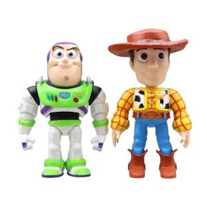 Disney phim hoạt hình đồ chơi câu chuyện Buzz Lightyear búp bê mô hình Woody mô hình PVC đồ chơi trẻ em Quà tặng