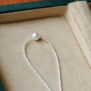 Montagne Jewelry Natural 8.5-9mm Akoya Pearl Necklace Seawater Wild Pearl Choker