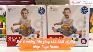 Set 6 Miếng Lắp Ghép Thả Khối Có Đèn Nhạc Toys House HE0530 Cho Bé 18M+