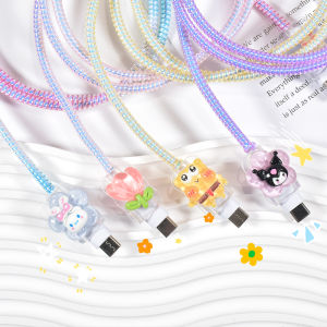 【For Android USB to Type-C】BluWow New Soft Silicone Charger Protector /Cable Protector/Cord Protector Compatible for Android BHT001