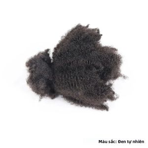 Tóc Nối Người Thật Afro Xoăn Rối Tự Nhiên 50g/gói Tóc Peru Remy Dùng Tết Móc Không Có Lớp Dệt
