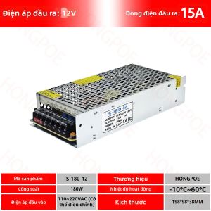 Bộ Nguồn Chuyển Mạch Có Thể Điều Chỉnh 10W-300W 5V 9V 12V DC Sang AC 100-240V Cho Đèn LED CCTV Biến Áp Đa Điện Áp
