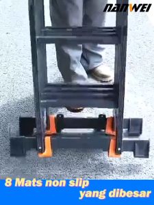 4.7M/3.7M/5.8M Serbaguna Aluminium Alloy Folding Telescopic Ladder Tangga