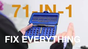 74-in-1 Multifunctional Screwdriver and Ratchet Wrench Set Magnetic Tip Hand Tools Set Home DIY Various Tasks Maintenance Kit