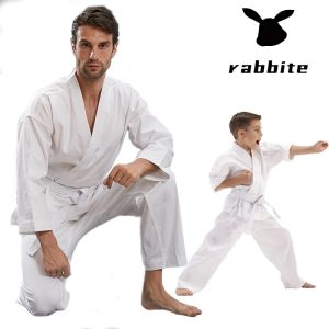 Karate gi seni mempertahankan diri putih kanak-kanak gi latihan dan pakaian pertandingan baju teakwondo uniform